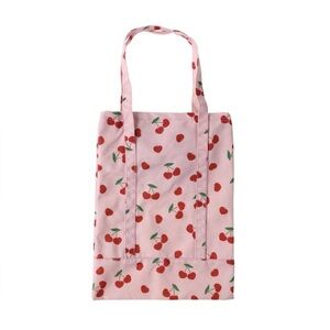 Pink Cherry Hearts Tote Bag
